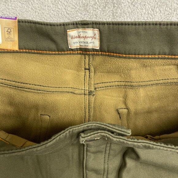NEW Weatherproof Vintage Men's 40x30 Regular Fit Green Stretch Canvas Workwear - Picture 8 of 8